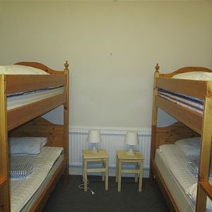 Two bunk beds in one of the bedrooms.
