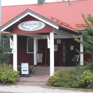The entrance of Målkullans hostel. 