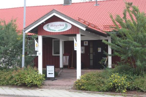 The entrance of Målkullans hostel.  