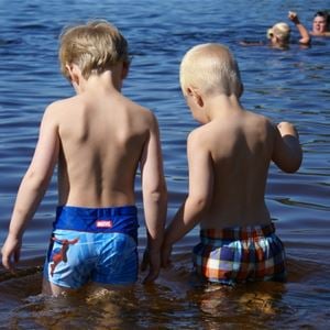 Children in the lake