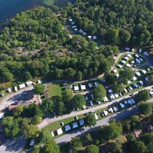 The campsite from above