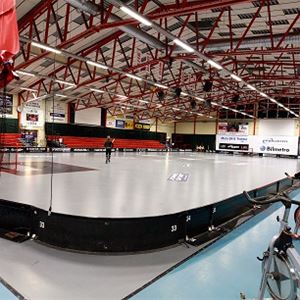 The arena for floorball .
