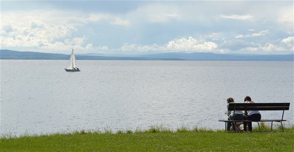 The lake Siljan. 
