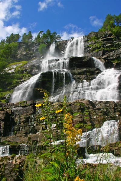 Tvindefossen Waterfall
