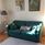 Green sofa bed.