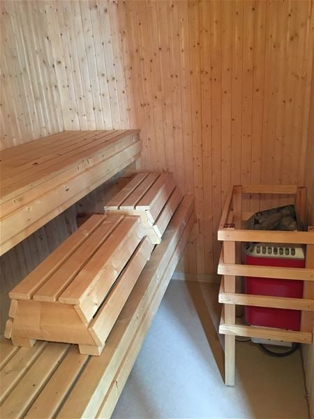 Sauna in the cottage. 