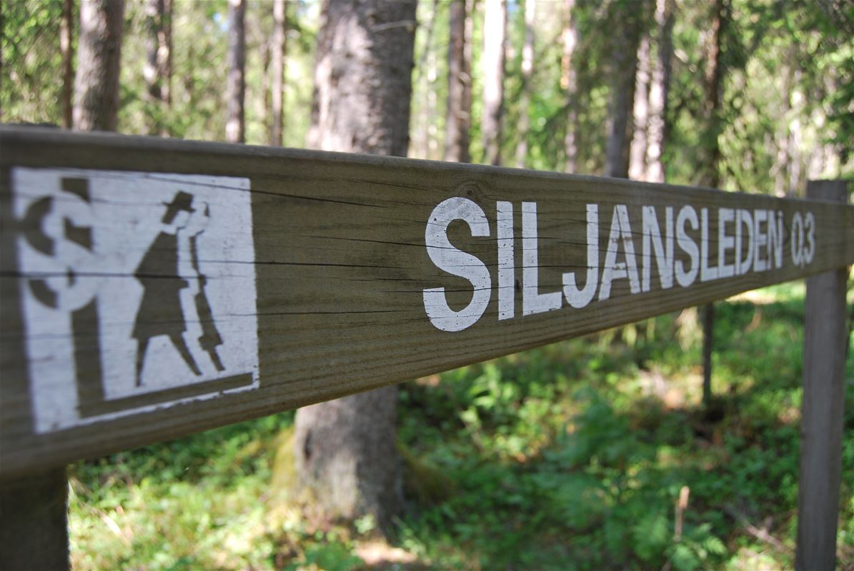 Sign of Siljansleden.