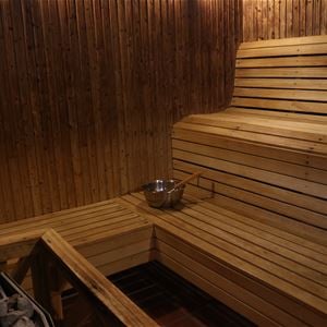 The sauna. 