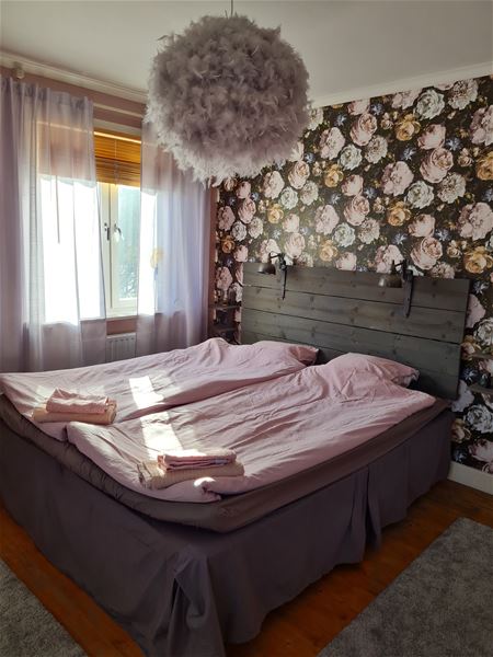 Bedroom with double bed. 