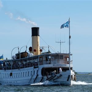 Lusttur med ångfartyget Blidösund till Söderöra och Blidös utsida