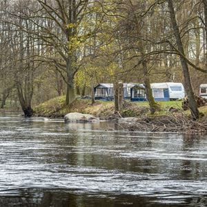 Campsite next to the Mörrum river