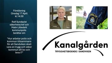 Rolf Sundqvist och Malin Lilliedahl pratar om trygghet i Sandvikens kommun