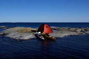 Kayaking in Gryt, stay at KustCamp Ekön