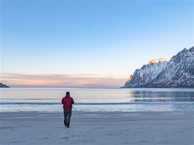 Gjest på en strand