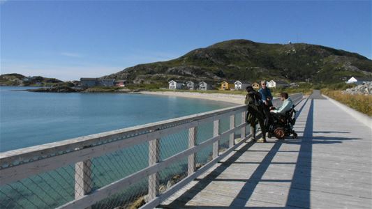 Two guests enjoying the view