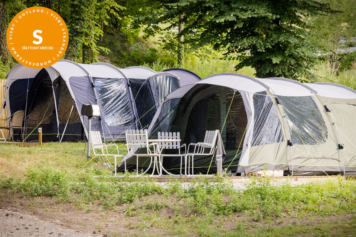 Camping pitch 6x8m for tent, inc. electricity & wi-fi image 1
