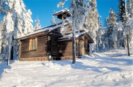 Fjällchurch at Idre Fjäll in wintertime