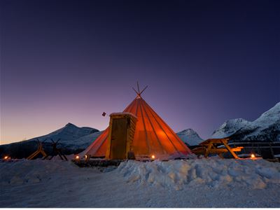 Lavvoen på Camp Tamok