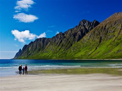 View of the Senja mountains