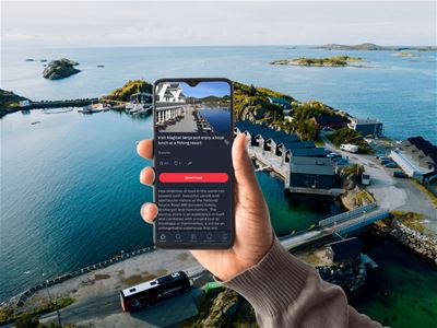 Visual representation of Best Arctic's voice tour app, that you can can use during your trip