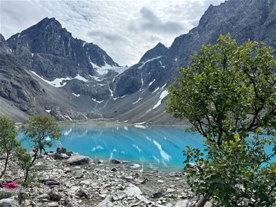 Alternate view of the Blue Lake