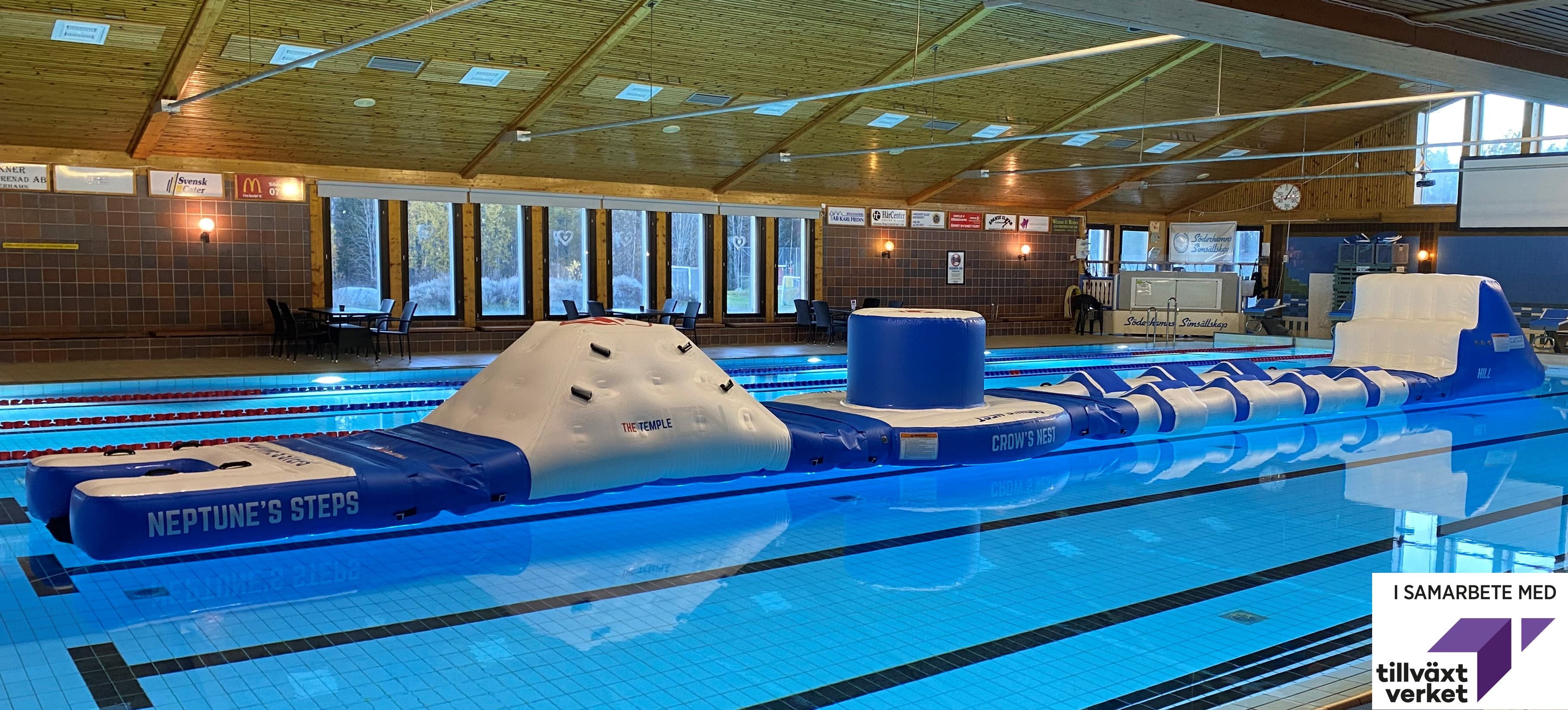 Hinderbana på Aquarena