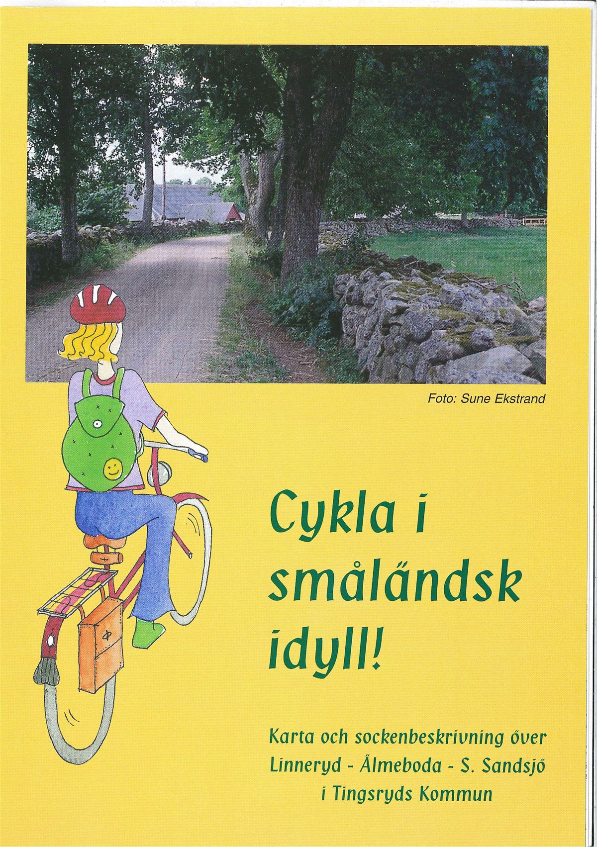 Broschyr med karta och färbeskrivning