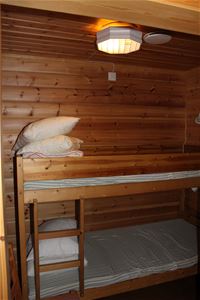 Bedroom with a bunk bed.