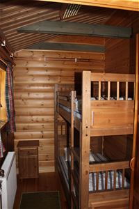 Bedroom with a bunk bed.