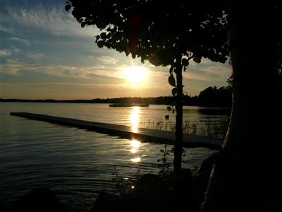 Solnedgång öven Åsnen