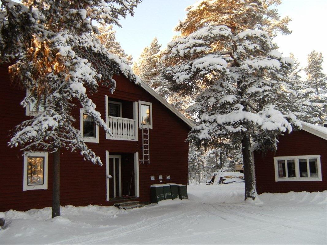 The cottages during winter.