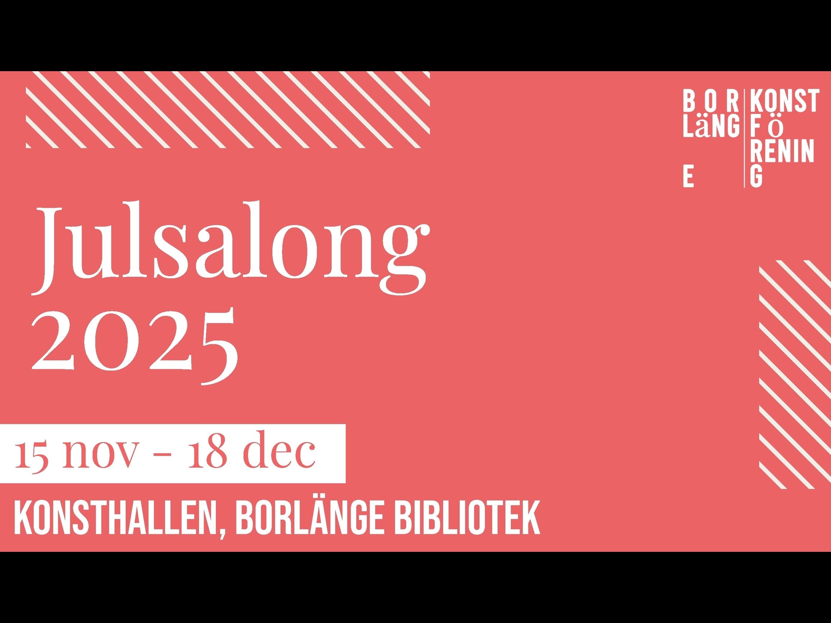 Röd bakgrund, vit text.