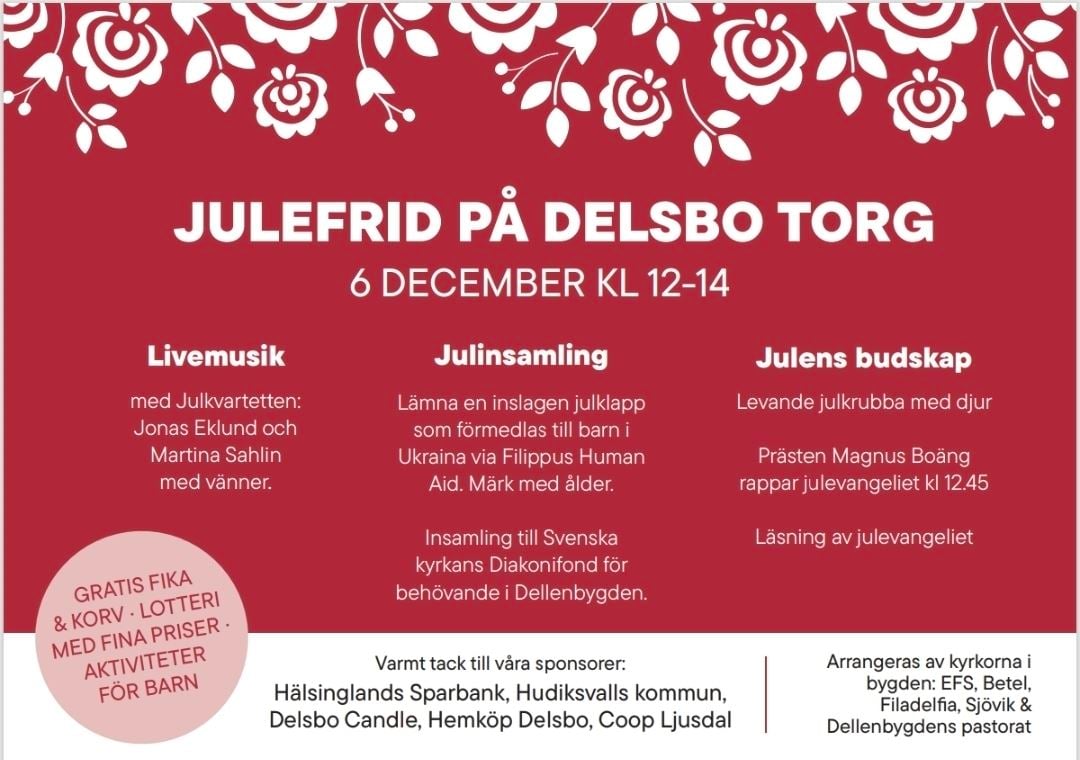 Julefrid - på Delsbo torg