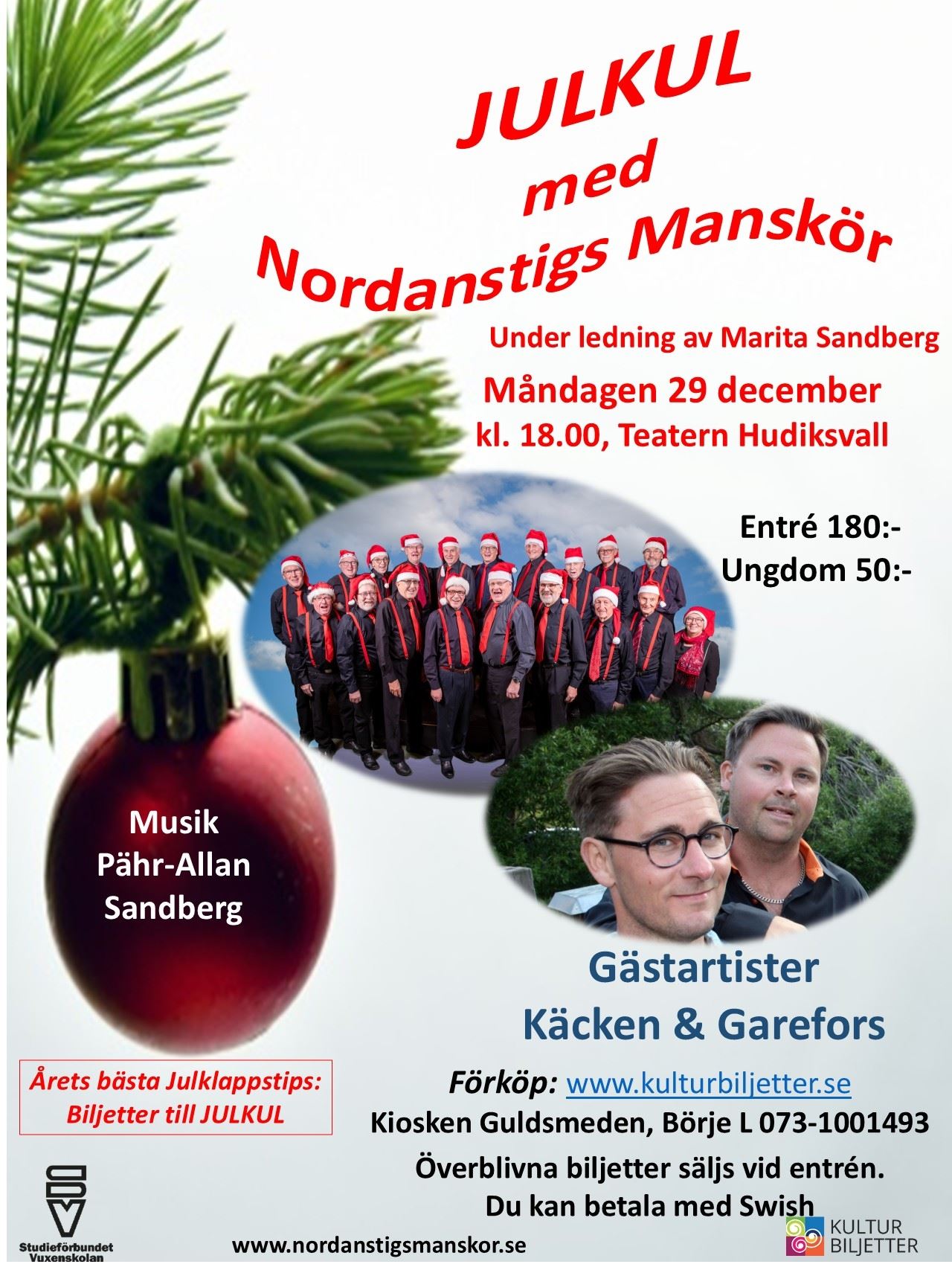 JULKUL med Nordanstigs Manskör