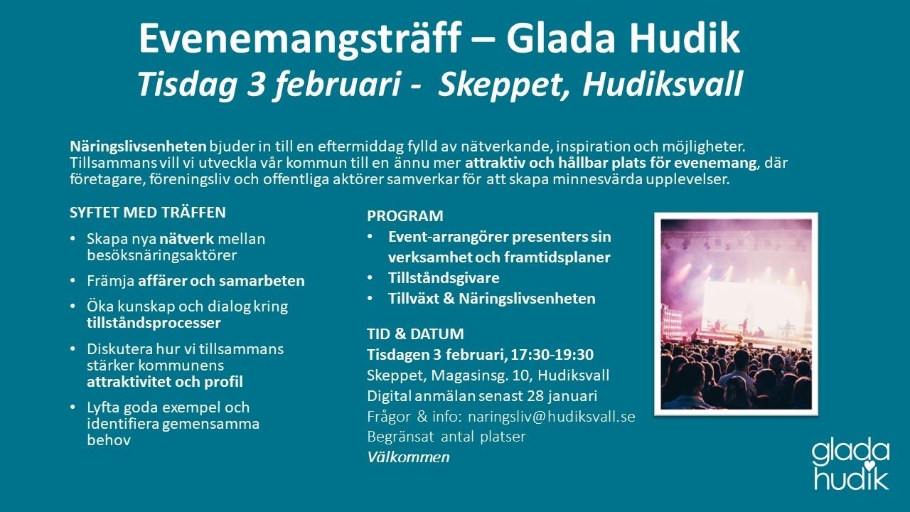 Träff - Evenemang som motor för besöksnäringen i Glada Hudik