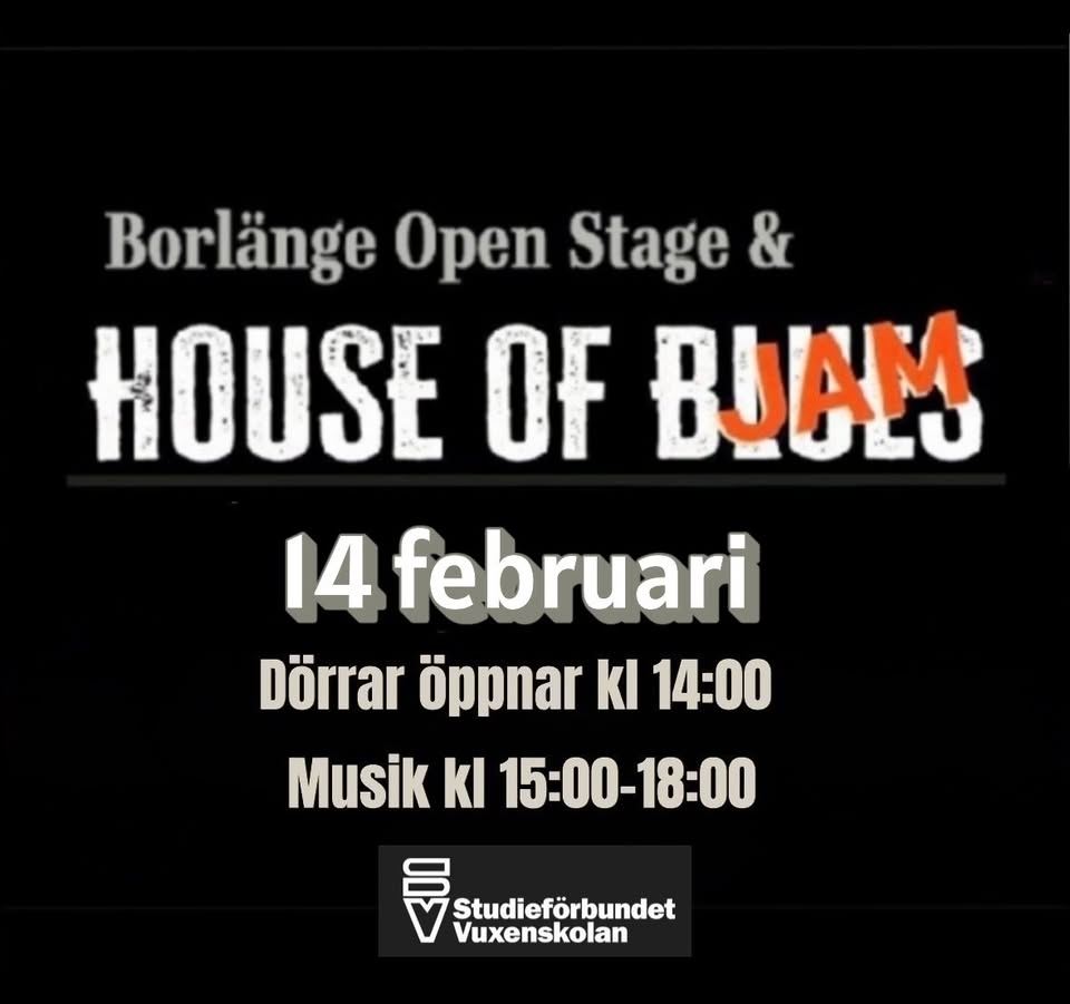 Svart bakgrund, vit och grå text om evenemanget.