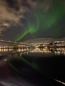 Sandessundbroen og nordlys