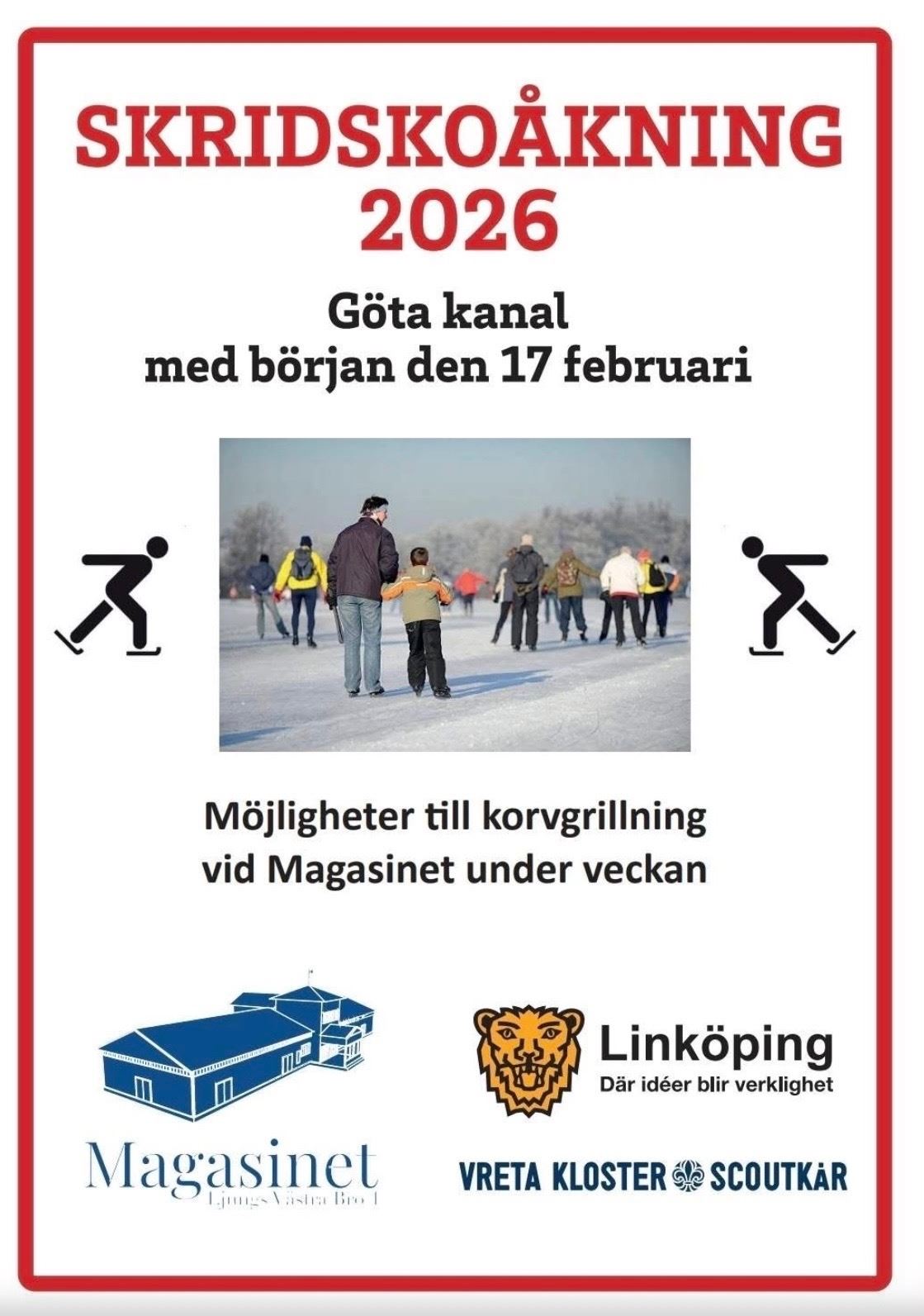 Skridskor på Göta kanal