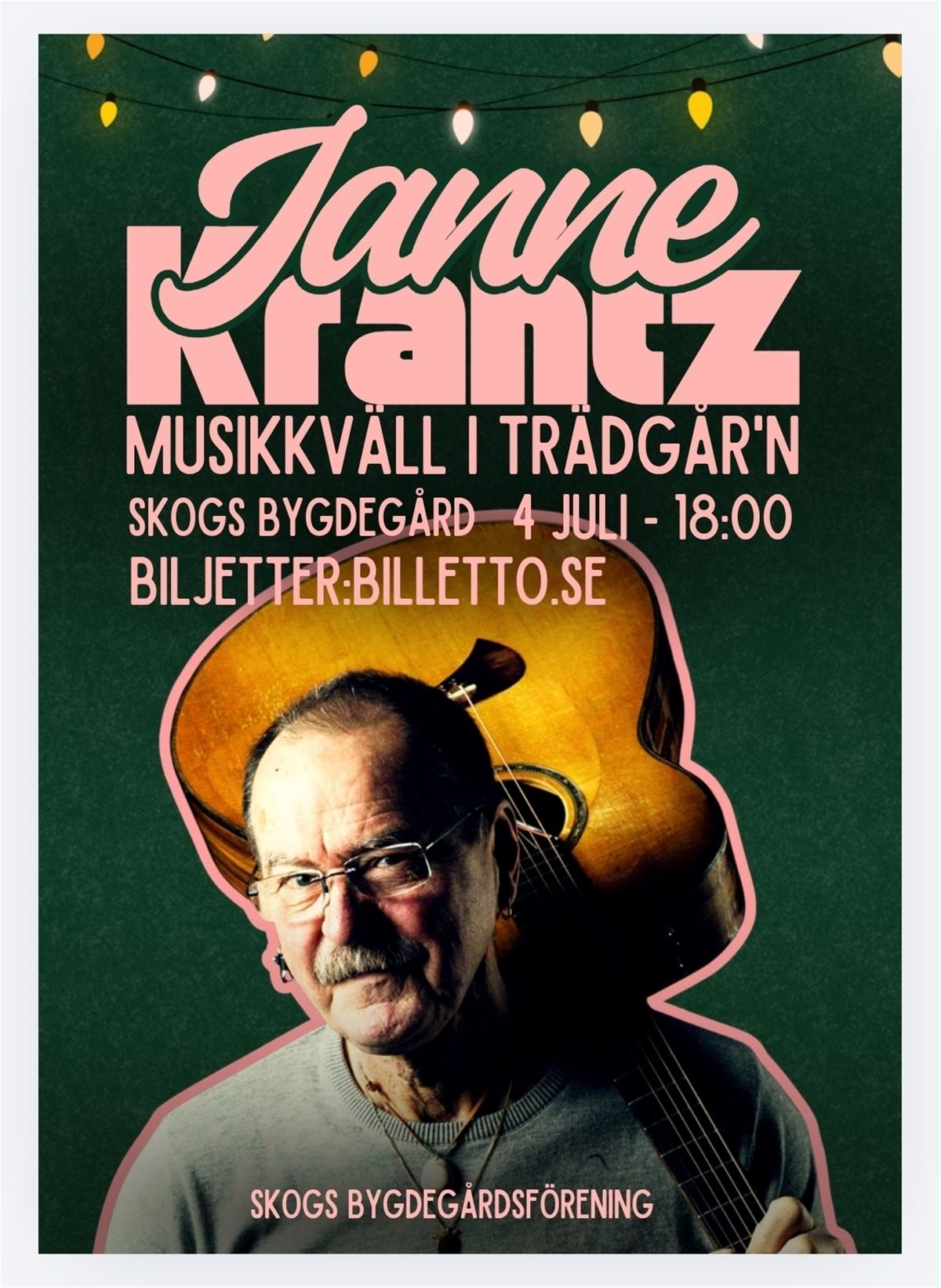 Akustisk sommarkväll med Janne Krantz image 1