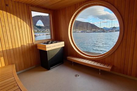 Saunaen fra innsiden