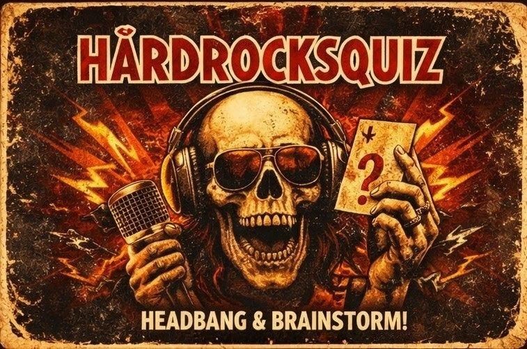 Hårdrocksquiz med livemusik 16 maj!