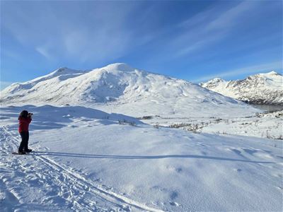 Guest taking pictures of the view