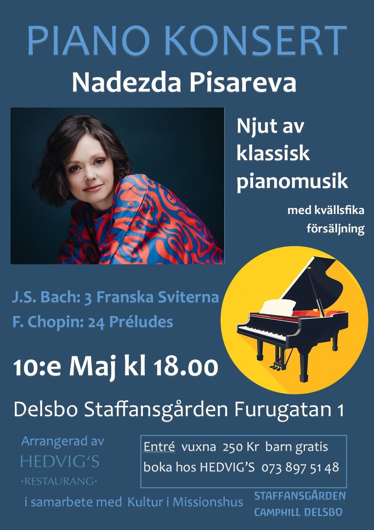 Pianokonsert med Nadezda Pisareva