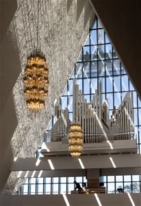 The organ inside the church