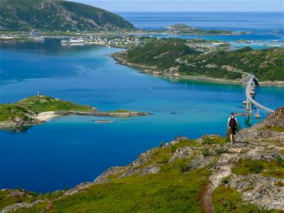 View from Kvaløya onto Sommarøy and Hillesøy
