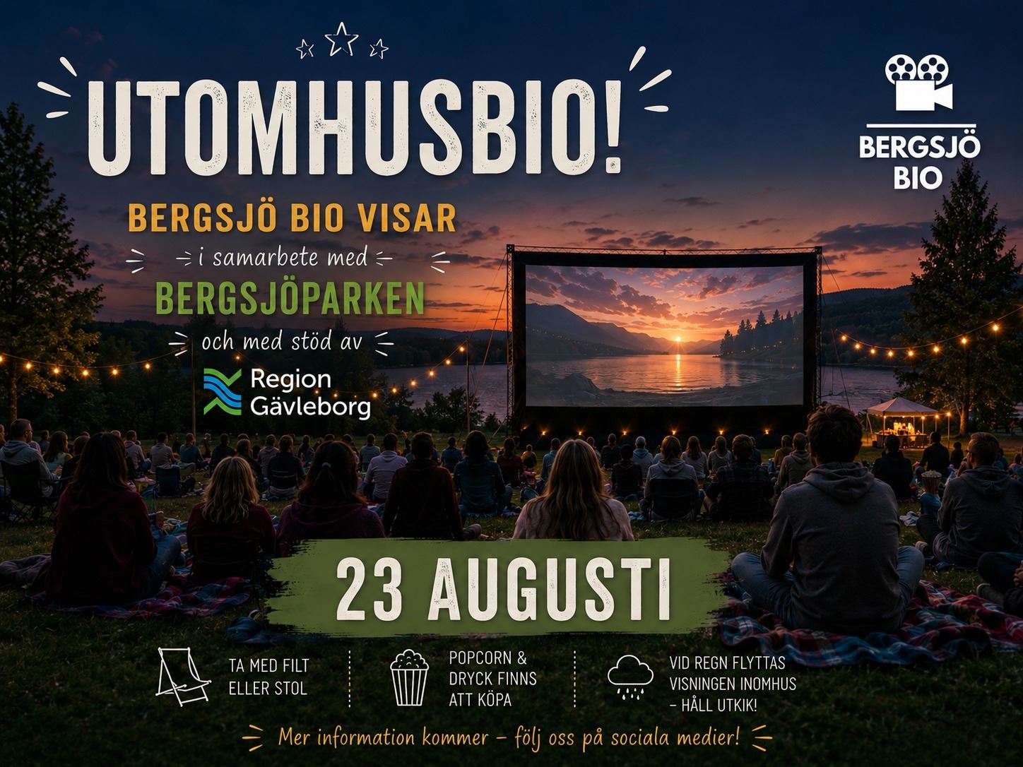 Bio - utomhus på Bergsjöparken