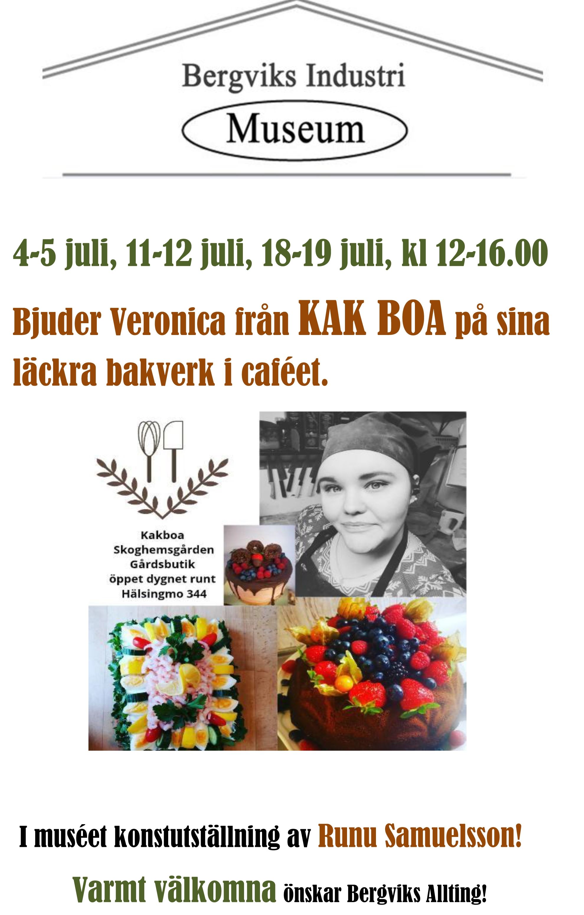 Sommarens café och Bergviks Industrimuseum