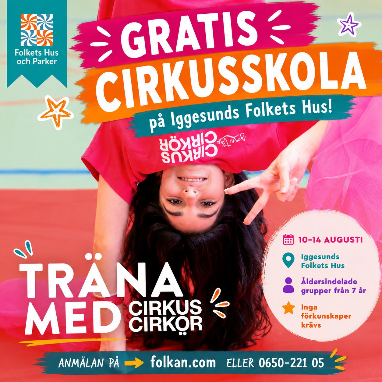 Träna med Cirkus Cirkör, Folkan Iggesund