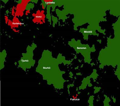 Sturkö åboar Flakskär karta