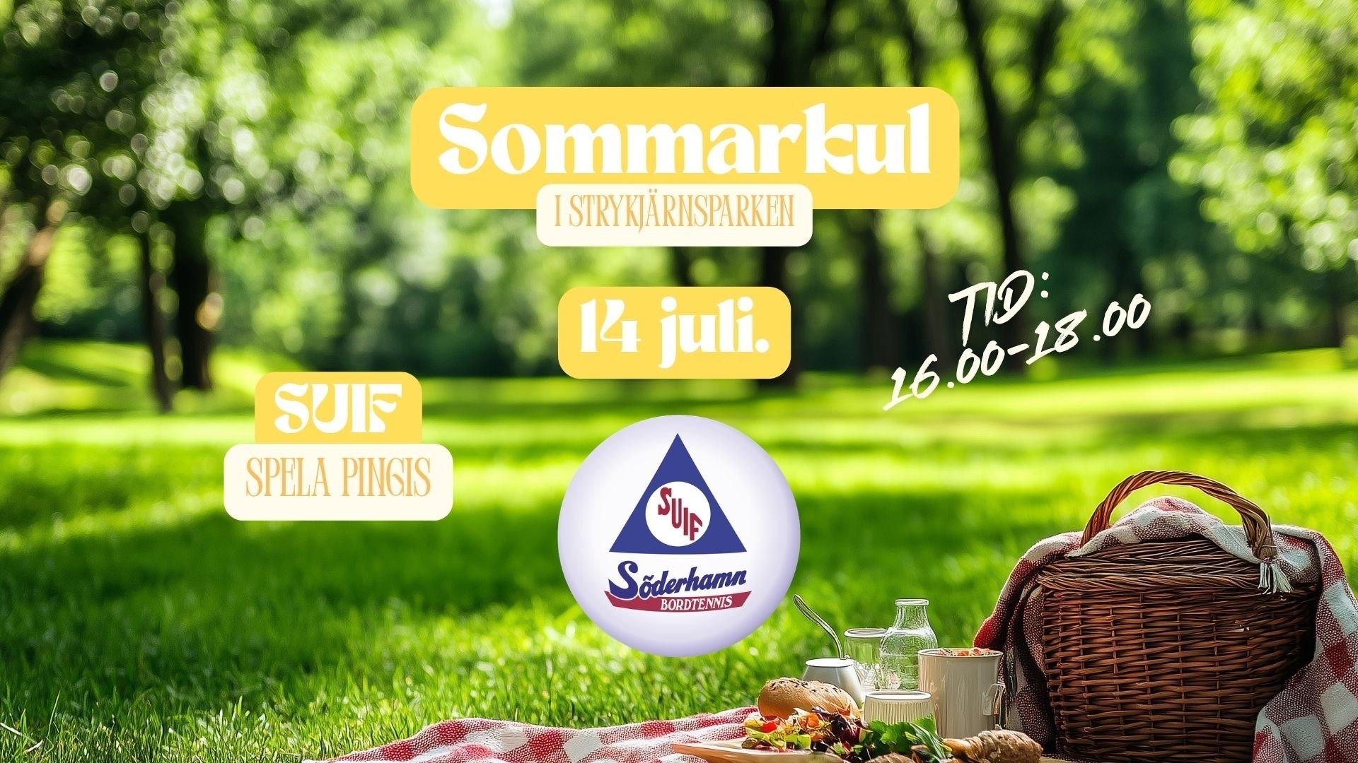 Spela pingis i Strykjärnsparken